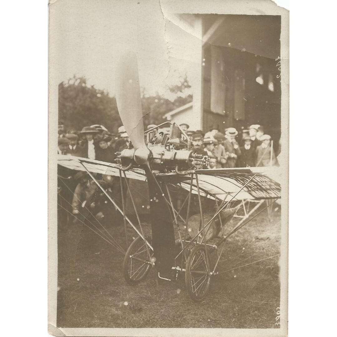 Fotografias originais, de época, da Demoiselle, de Alberto Santos Dumont (1907-1909) Fotografias Com certificado de autenticidade e garantia