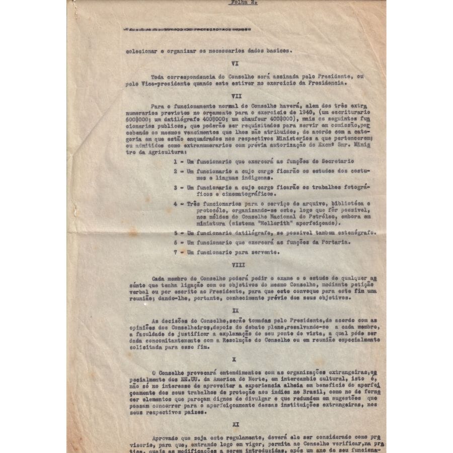 Assinatura do Marechal Rondon (1910) Com certificado de autenticidade e garantia