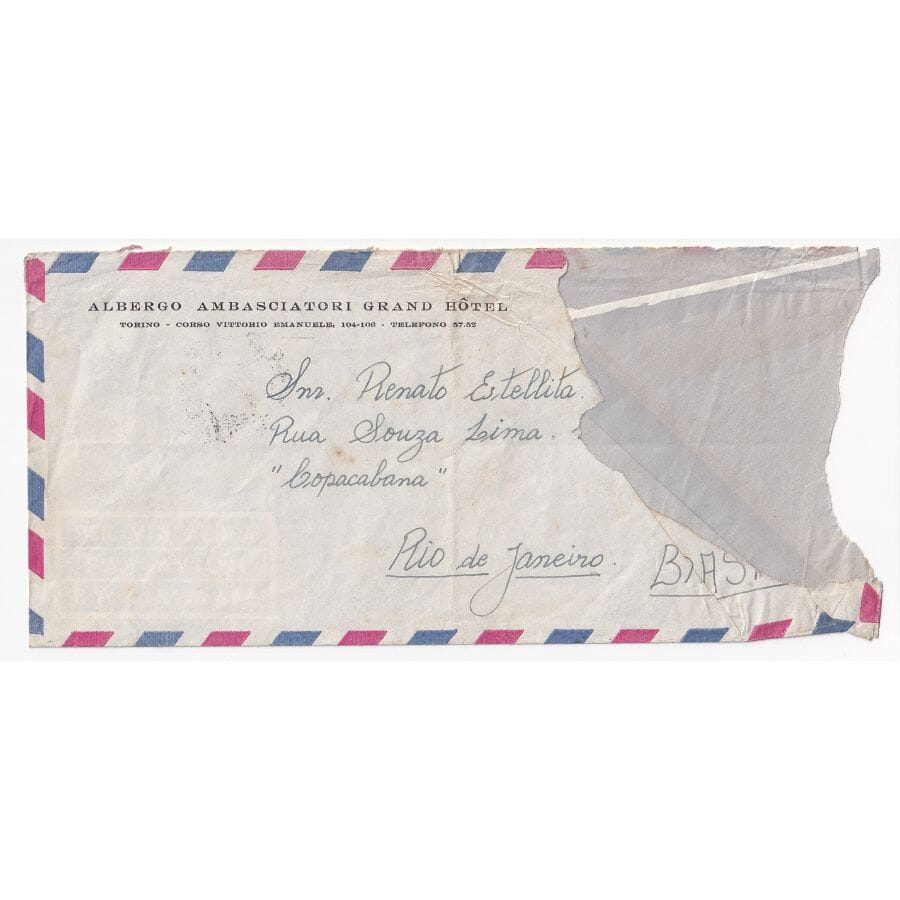 Carta manuscrita sobre Garrincha, Santos e Zagalo (1962) Autógrafos e dedicatórias Com certificado de autenticidade e garantia
