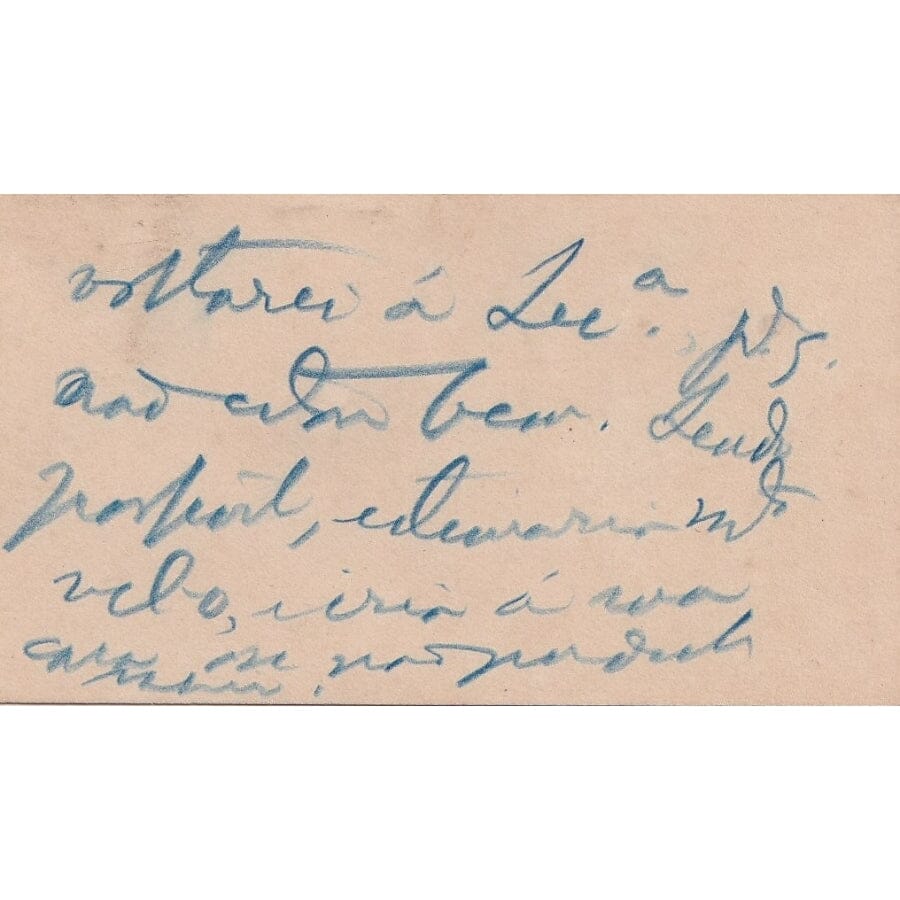 Cartão de visita oficial, em francês, do Barão do Rio Branco, com anotação manuscrita (1902–1912) Cartões de visita Com certificado de autenticidade e garantia