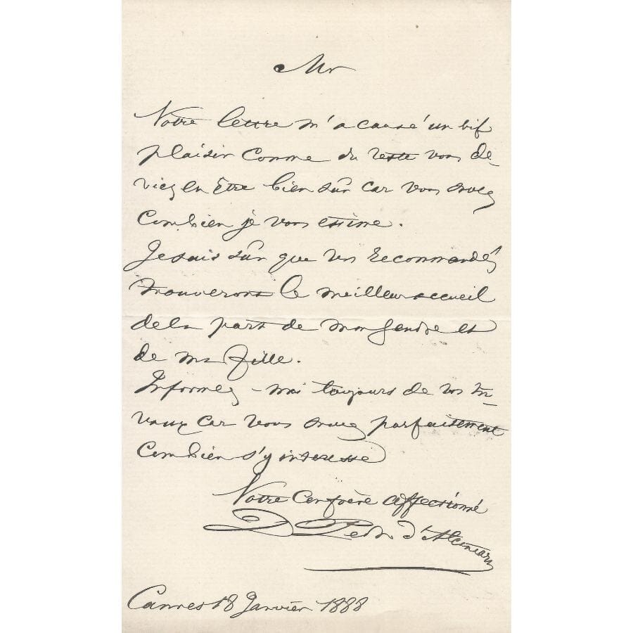 Correspondência científica de Dom Pedro II (1870s, 1880s) Com certificado de autenticidade e garantia