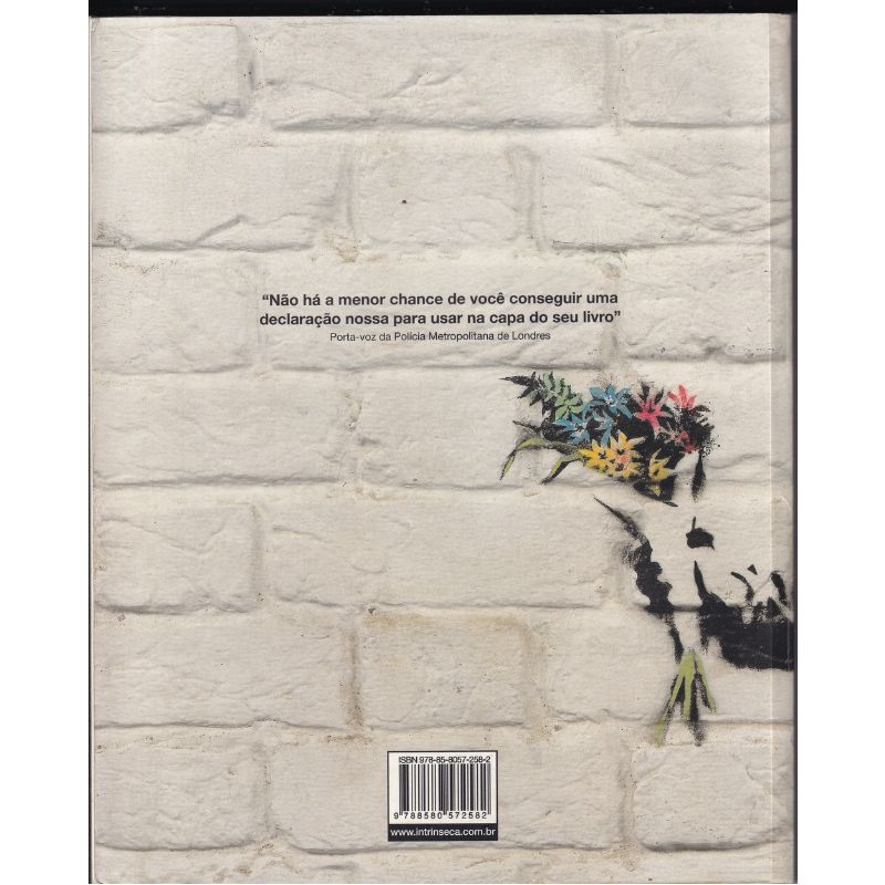 Dedicatória de Os Gêmeos em um livro sobre Banksy (2021) Autógrafos e dedicatórias Com certificado de autenticidade e garantia