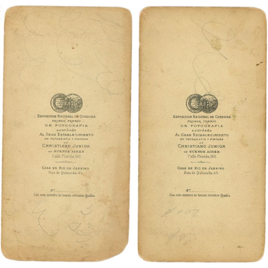 Fotografias de Christiano Junior (1871) Autógrafos e dedicatórias Com certificado de autenticidade e garantia 