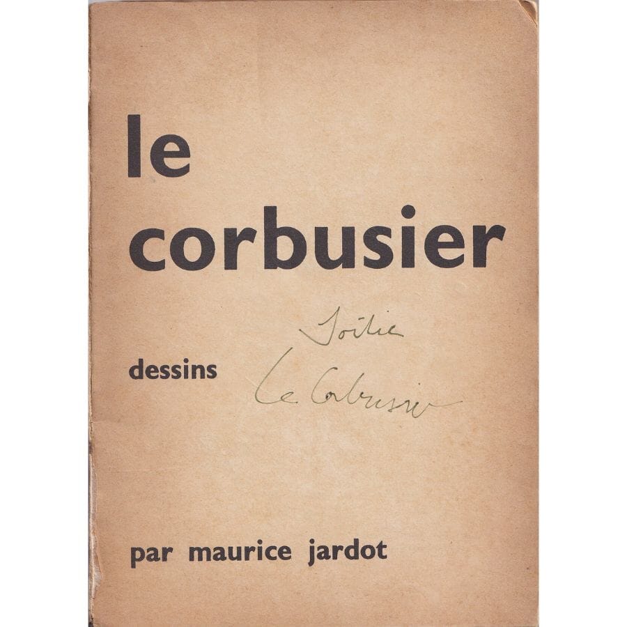 Autógrafo de Le Corbusier (1955) Autógrafos e dedicatórias Com certificado de autenticidade e garantia