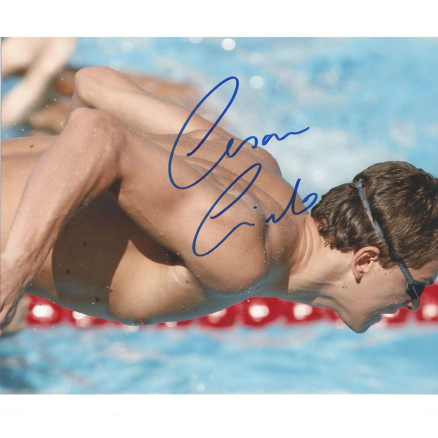 Fotografia autografada de Cesar Cielo (2009) Fotografias Com certificado de autenticidade e garantia