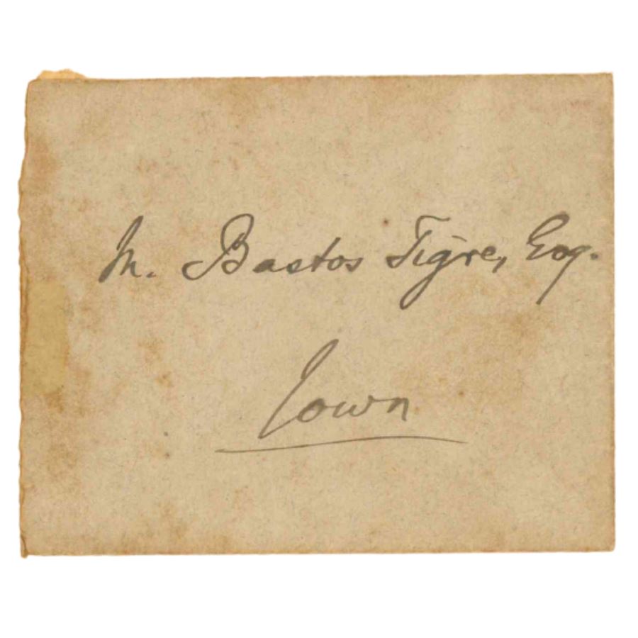 Carta manuscrita de Joaquim Nabuco (1908) Autógrafos e dedicatórias Com certificado de autenticidade e garantia 