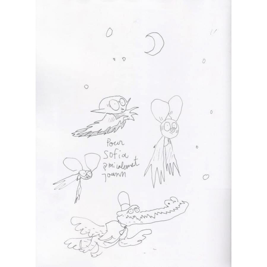 Dedicatória com desenhos de Joann Sfar (2010)