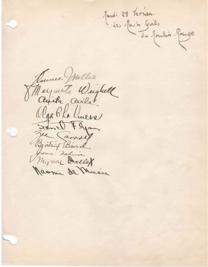 Documentos históricos do Moulin Rouge (1924)