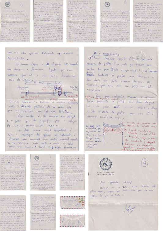 Cartas manuscritas e fotografias inéditas de Ayrton Senna (1979)