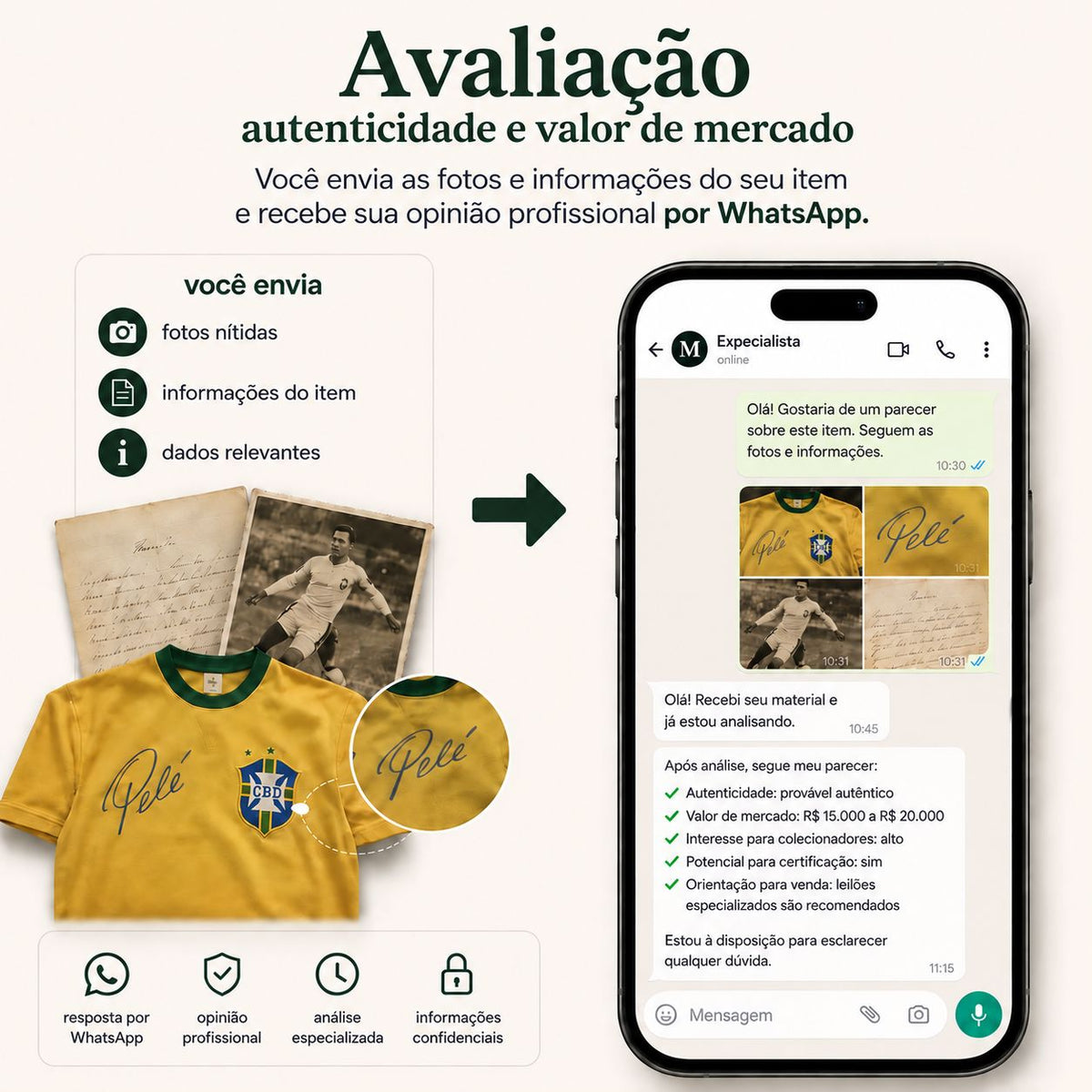 Descubra se seu item é autêntico, quanto vale e o que fazer com ele Glórias | Autógrafos e Manuscritos Raros 
