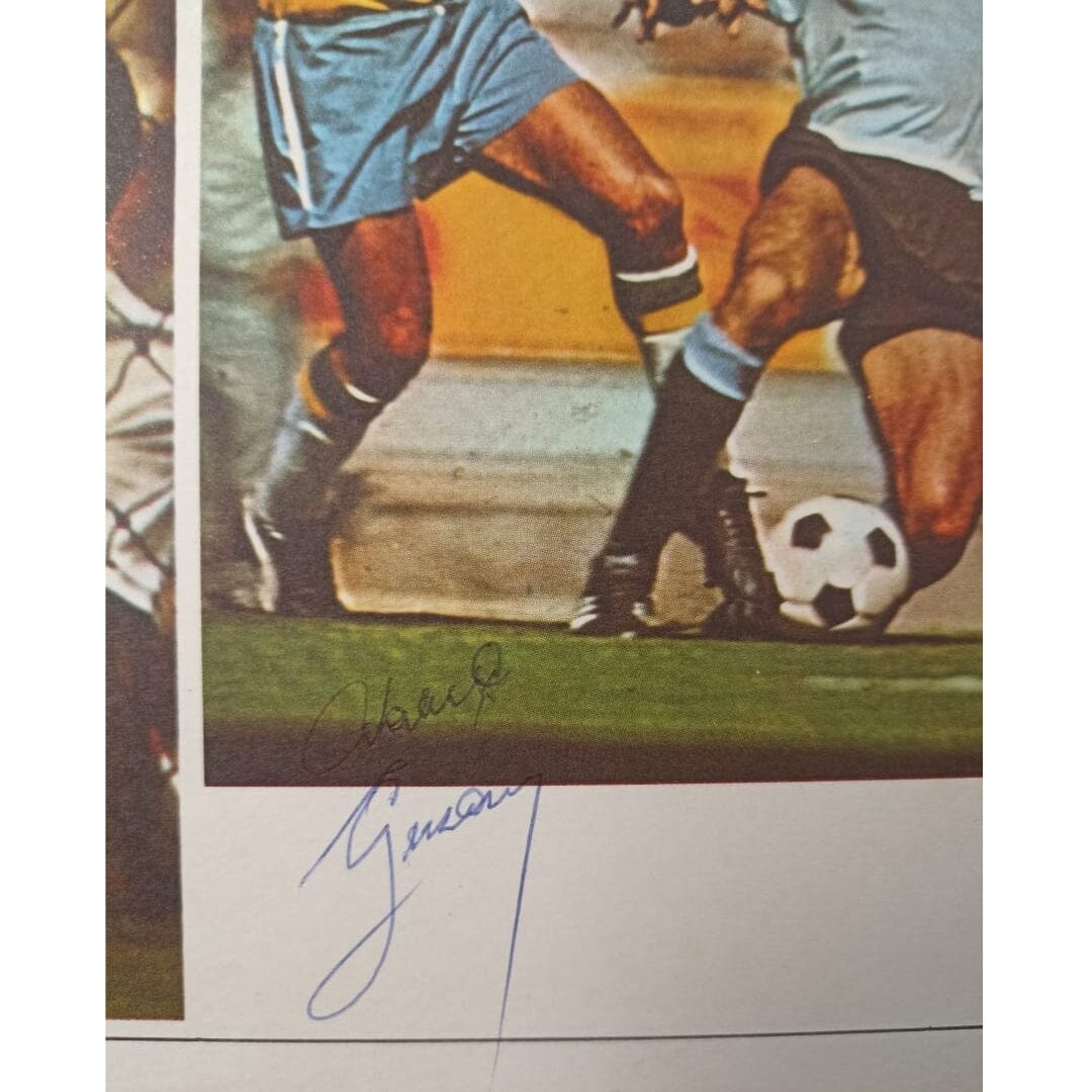 Revista “a epopeia do tri” com os autógrafos de sete jogadores, inclusive Pelé (1970) Autógrafos e dedicatórias Com certificado de autenticidade e garantia 