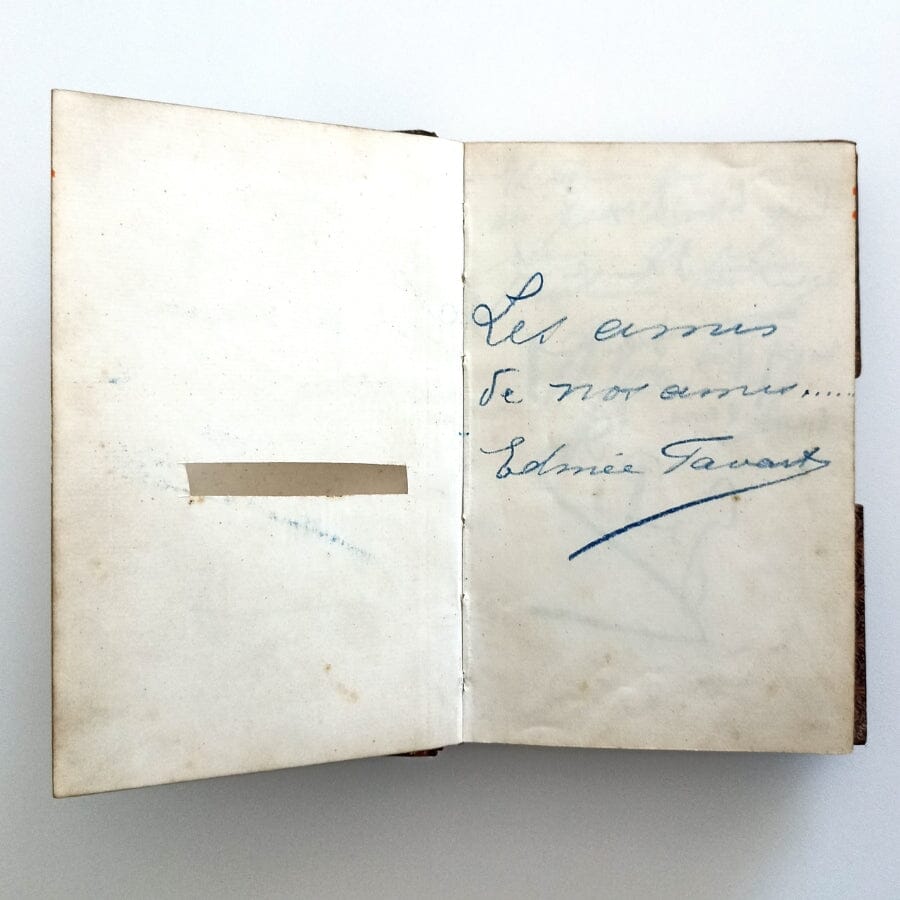 Caderno de autógrafos com dedicatória de Alberto Santos Dumont (anos 1910-1916) Autógrafos e dedicatórias Com certificado de autenticidade e garantia 