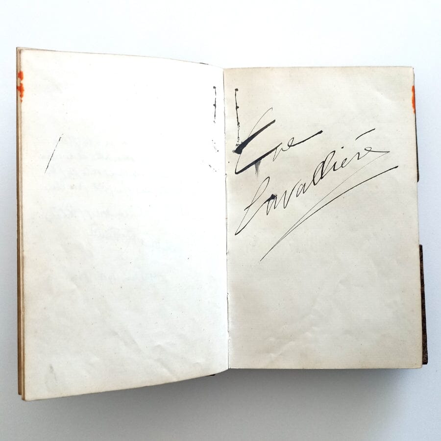 Caderno de autógrafos com dedicatória de Alberto Santos Dumont (anos 1910-1916) Autógrafos e dedicatórias Com certificado de autenticidade e garantia 