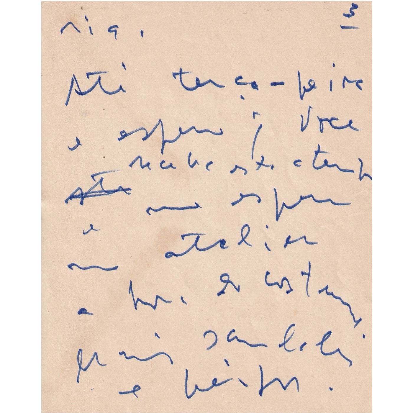 Carta manuscrita de Milton da Costa (1965) Desenhos Com certificado de autenticidade e garantia 