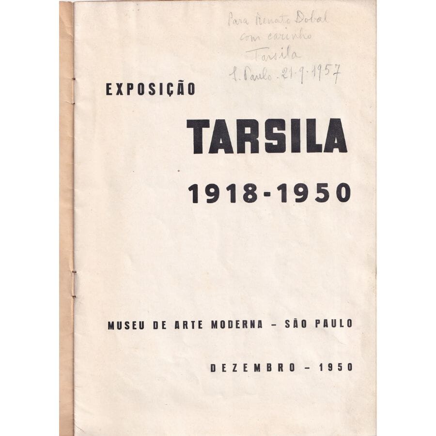 Dedicatória de Tarsila do Amaral (1957) Com certificado de autenticidade e garantia 