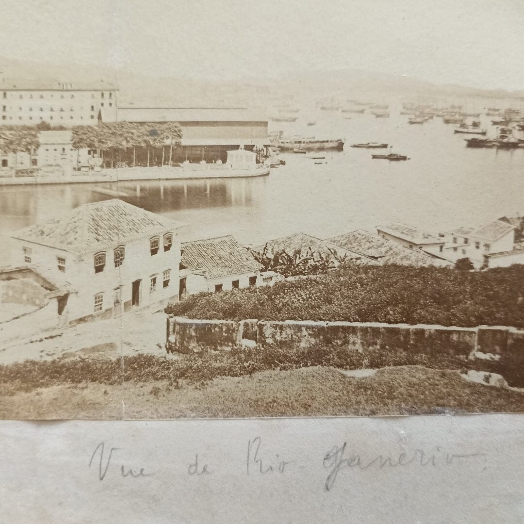 Grande fotografia panorâmica do Rio de Janeiro (1875-1890) Fotografias Com certificado de autenticidade e garantia 