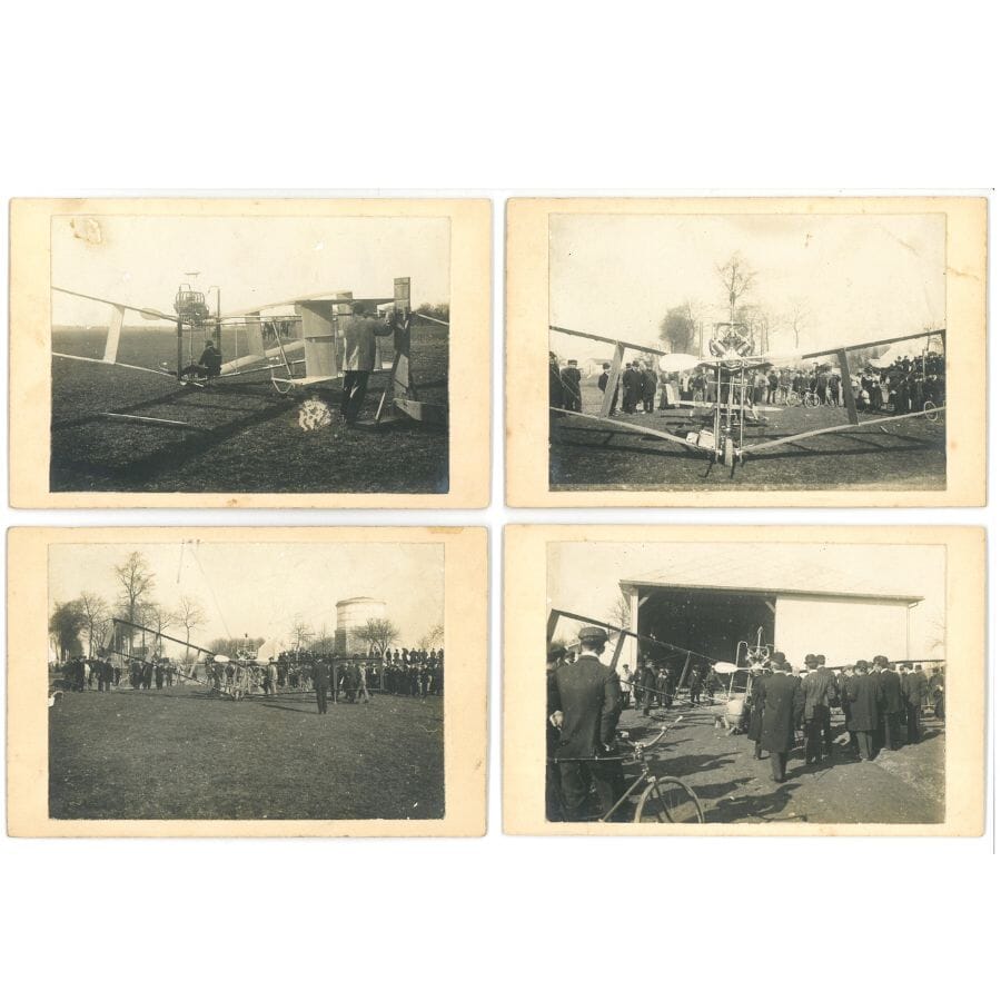 Fotografias inéditas de Santos Dumont com o número 15 (1907) Autógrafos e dedicatórias Com certificado de autenticidade e garantia 
