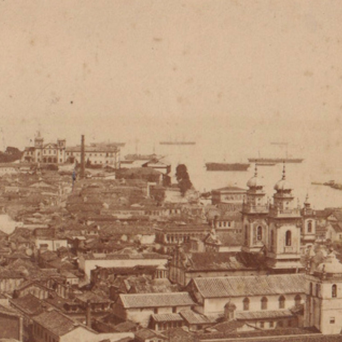 Fotografia panorâmica do Rio de Jeneiro, pelo fotógrafo Marc Ferrez (1900s) Fotografias Com certificado de autenticidade e garantia 