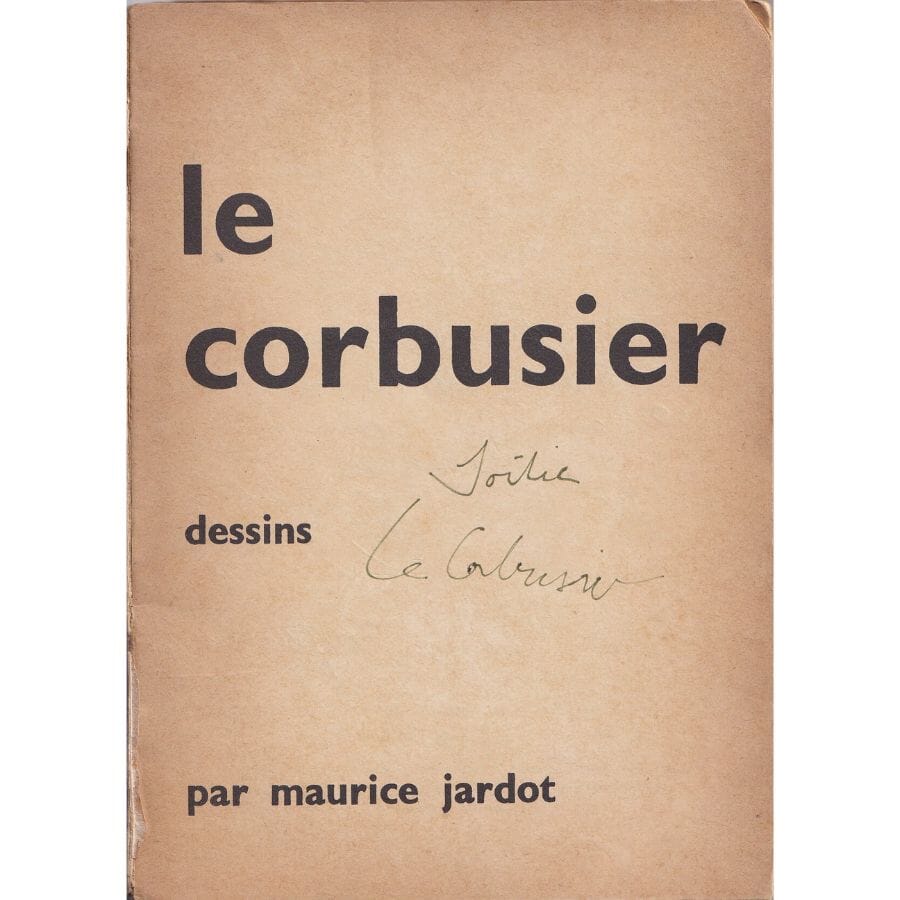 Autógrafo de Le Corbusier (1955) Autógrafos e dedicatórias Com certificado de autenticidade e garantia 