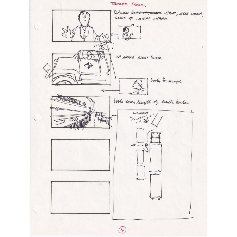 Storyboard do filme Rain Man (1987) Storyboards Com certificado de autenticidade e garantia 