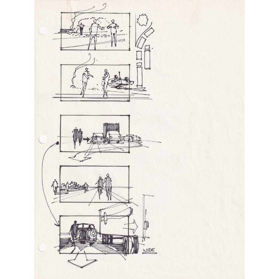 Storyboard do filme Rain Man (1987) Storyboards Com certificado de autenticidade e garantia 