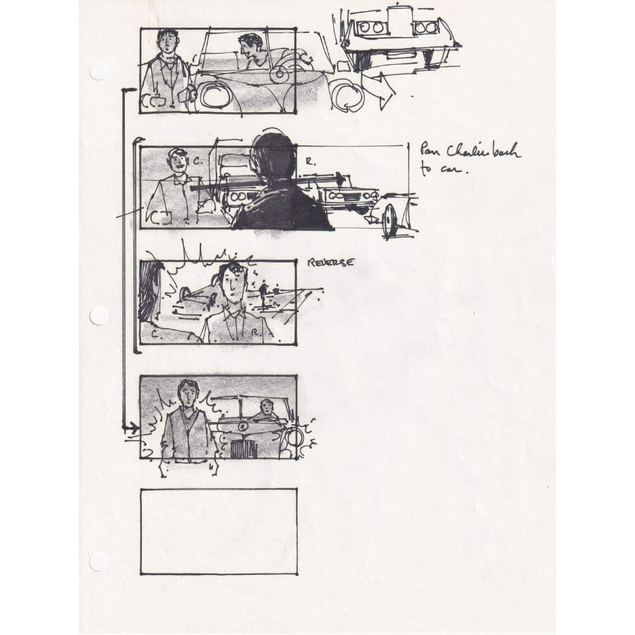 Storyboard do filme Rain Man (1987) Storyboards Com certificado de autenticidade e garantia 