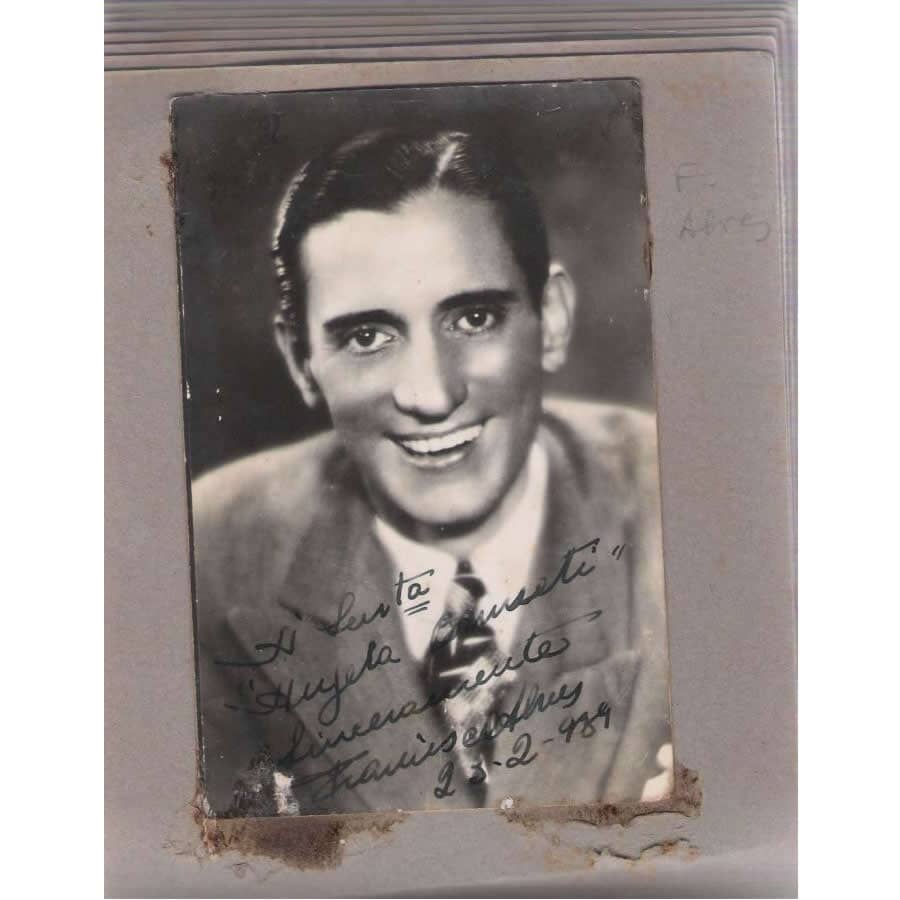 Fotografias autografadas por Francisco Alves e outros músicos (anos 1930, 1940 e 1950) Autógrafos e dedicatórias Com certificado de autenticidade e garantia 