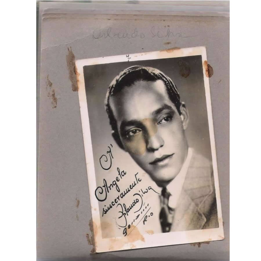 Fotografias autografadas por Francisco Alves e outros músicos (anos 1930, 1940 e 1950) Autógrafos e dedicatórias Com certificado de autenticidade e garantia 