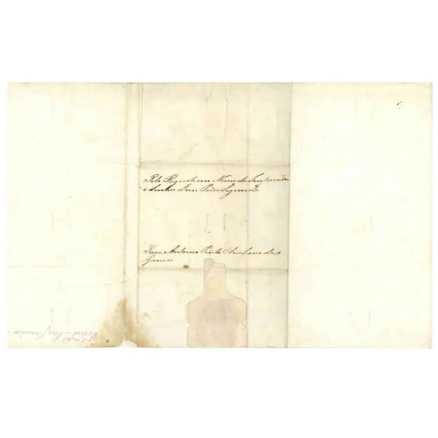 Carta assinada por Diogo Antônio Feijó (1837) Cartas Com certificado de autenticidade e garantia 