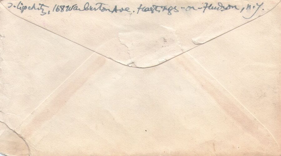 Carta manuscrita de Jacques Lipchitz (1960) Cartas Com certificado de autenticidade e garantia 