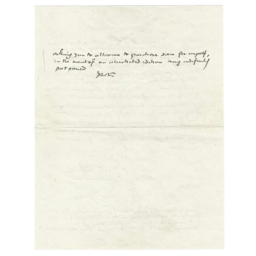 Carta manuscrita de J.R.R. Tolkien (1956) Cartas Com certificado de autenticidade e garantia 