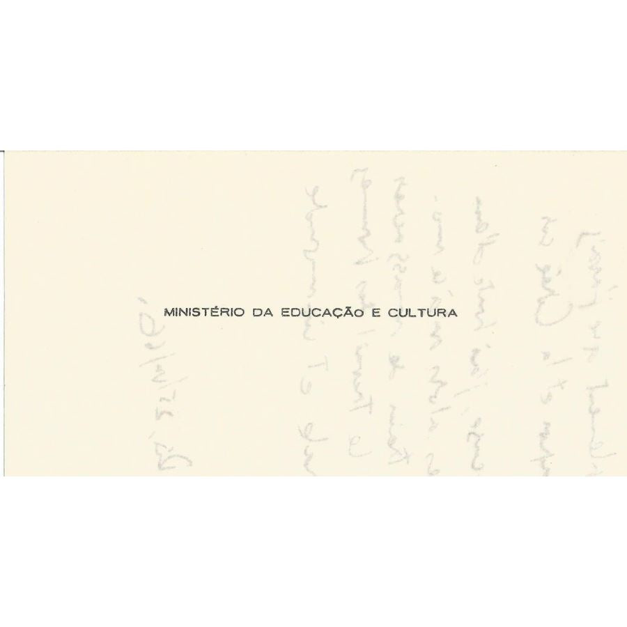 Carta manuscrita de Lúcio Costa (1966) Cartas Com certificado de autenticidade e garantia 