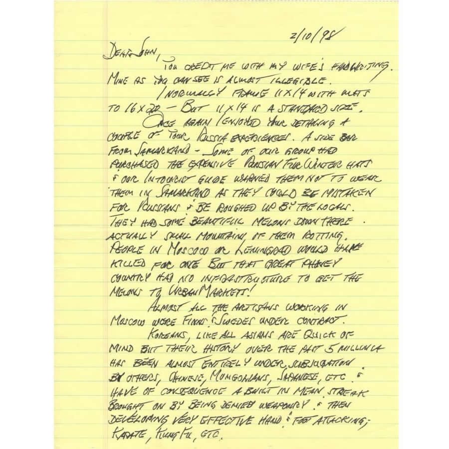 Carta manuscrita do Pelé, Ministro dos Esportes do Brasil (1998) Cartas Com certificado de autenticidade e garantia 