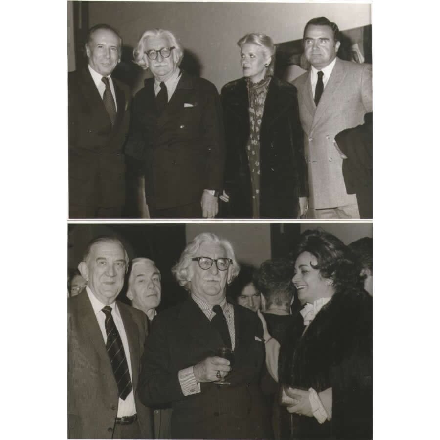 Desenho e dedicatória de Roberto Burle Marx (1982) Autógrafos e dedicatórias Com certificado de autenticidade e garantia 