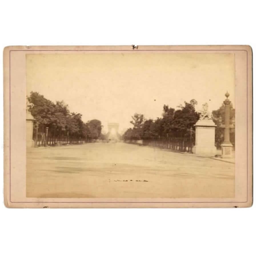 Fotografia antiga dos Campos Elísios (anos 1890) Fotografias Com certificado de autenticidade e garantia 